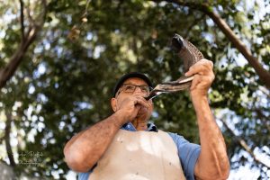 Blowing the Shofar Shimon Keinan Shofarot Golan